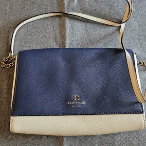 Kate Spade Blue and White crossbody